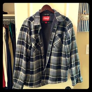 Cotton Flannel Coat With Fleece Interior